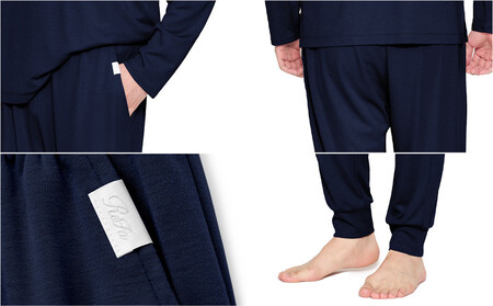 【ネイビー 4Lサイズ】リファ バイタルテック モイストスムース ジョガーパンツ/MEN