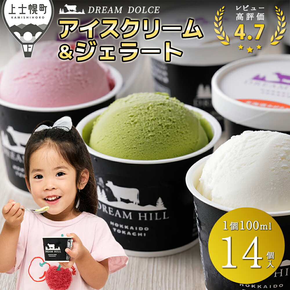 ドリームドルチェ アイスクリーム ジェラート 100ml×14ヶ