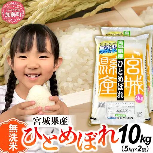 無洗米宮城県産ひとめぼれ 10kg 無洗