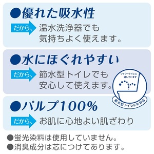 クリネックス トイレットペーパー シングル 長持ち 8ロール×8パック 計64ロール 無香 ピュアパルプ100％ しっかり なめらか 省スペース リンゴ酸配合 消臭コア採用 アンモニア臭軽減 日用品 