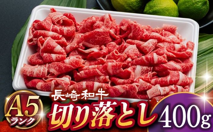 
            【 A5ランク 】 長崎和牛 切り落とし 400g 《小値賀町》【有限会社肉の相川】[DAR006] 肉 牛肉 和牛 小間切れ 黒毛和牛 A5 贅沢  あいかわ
          