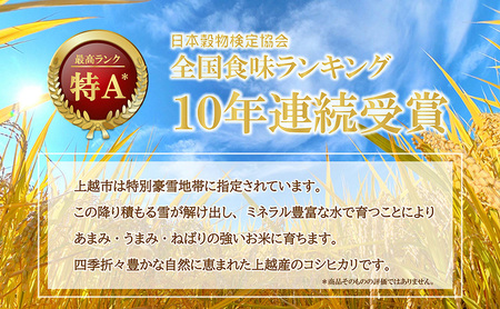 上越産コシヒカリ900g×6袋 こしひかり コシヒカリ 米 お米 こめ おすすめ 人気 ふるさと納税 小分け 新潟 新潟県産 にいがた 上越 上越産