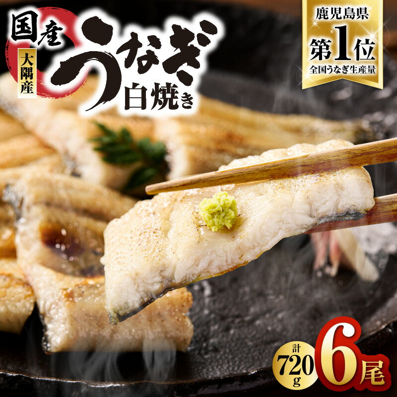 【ふるさと納税】【土用の丑の日特集】鹿児島県大隅産うなぎ白焼6尾 計720g 国産 鰻白焼き 冷凍 鹿児島 白焼き 真空パック うなぎ ウナギ 鰻 【大隅地区養まん漁業協同組合】