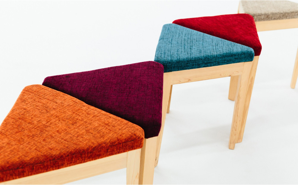 ソデント スタッキングチェア カフェ チェア (青)