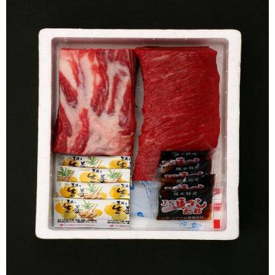 ふるさと納税 宇土市 馬刺セット400g(霜降り・赤身各200g)※タレ・生姜付(宇土市) |  | 01