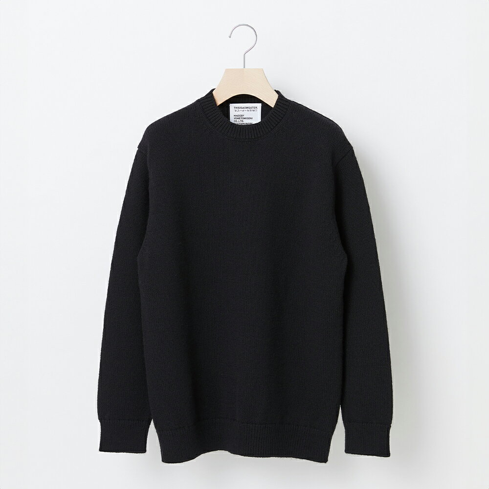 【ふるさと納税】 ≪先行予約≫【THISISASWEATER.】A1 A SWEATER IS ORDINARY BLACK ブラック カシミヤセーター 服 洋服 ユニセックス メンズ レディース ブランド 山形県 山辺町 送料無料 yt-soxxk ※沖縄・離島への配送不可