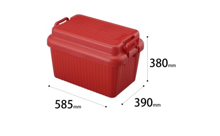 コンテナボックス ベリアスボート M レッド 蓋つき コンテナボックス 収納コンテナ アウトドア boxコンテナ 屋外収納 収納ケース【010S062】