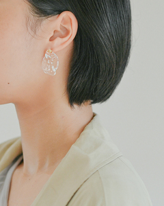 HARIO ピアス シーニック［HAA-SI-P］｜耐熱 ガラス アクセサリー ハリオ ランプワークファクトリー 職人 繊細 フォーマル カジュアル きれいめ おしゃれ 20代 30代 40代_FM7