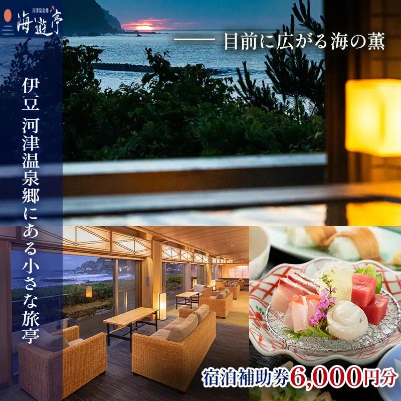 宿泊券 海遊亭 6000円分 河津温泉 オーシャン 宿泊券