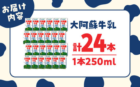 大阿蘇 牛乳 250ml×24本入 1ケース 成分無調整【一般社団法人クラッシーノこうし】[AYAB021]