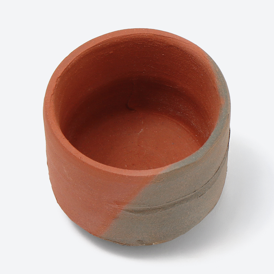 ＜伊藤赤水＞五代赤水　無名異窯変酒ワン（限定1点）