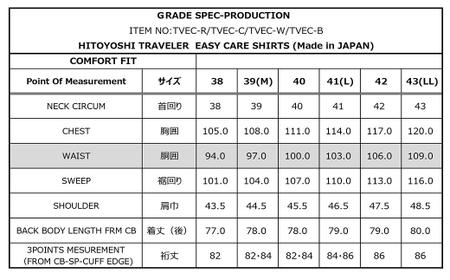 EASY CARE 40-84 カッタウェイ2枚セット HITOYOSHIシャツ