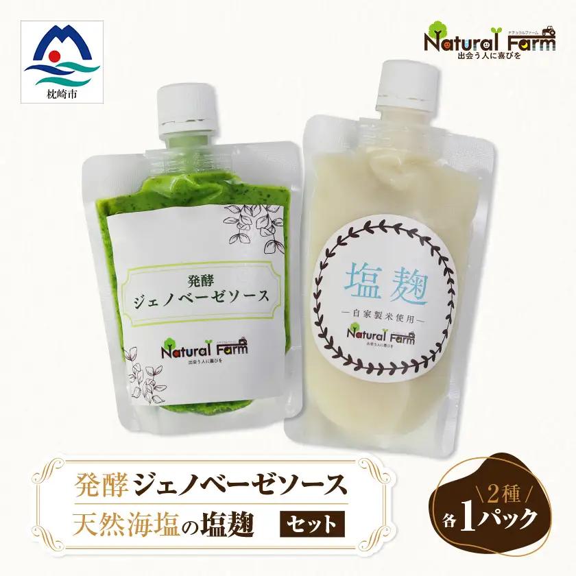 発酵ジェノベーゼソース＆塩麹　各1パックセット A1-7【配送不可地域：離島】【1619065】