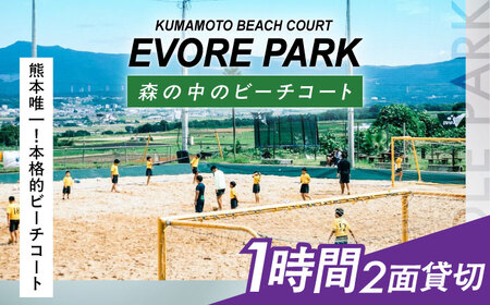 エボレパーク 2面1時間利用 利用券 ビーチスポーツ ビーチバレー ビーチサッカー スクール ダイエット 運動 レクリエーション イベント フェス 菊陽町 熊本【エボレジャパン株式会社】[BHBC012]