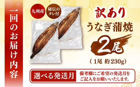 【全12回定期便】訳あり 鹿児島産 うなぎ 蒲焼 2尾セット 桂川町/山水商事[ADAH032]