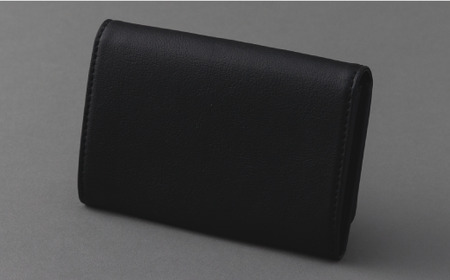 りんごレザー RingoLeather(登録商標) CARD CASE 3pocket 【 黒 】 株式会社SORENA カードケース 信州 50000円 長野県 飯綱町