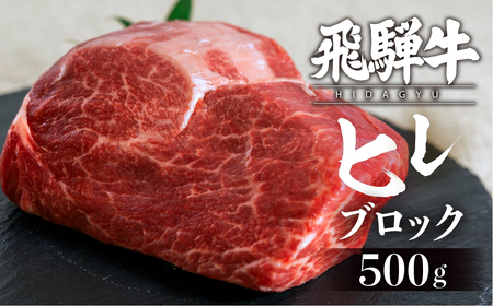 【2026年3月発送】飛騨牛 ヒレブロック500g ヒレ肉