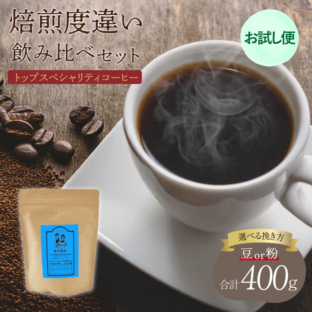 【ふるさと納税】【お試し便】トップスペシャリティコーヒー 【豆or粉】選べる挽き方