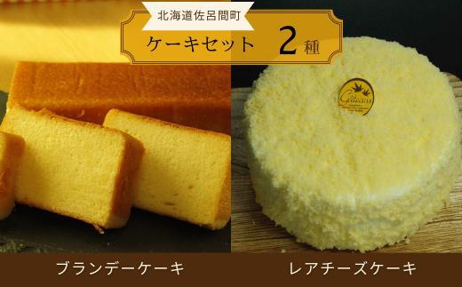 2種のケーキセット（ブランデーケーキ・レアチーズケーキ） 【 ふるさと納税 人気 おすすめ ランキング 菓子 ケーキ ブランデーケーキ レアチーズケーキ 甘い 美味しい 北海道 佐呂間町 送料無料 】 SRMJ054