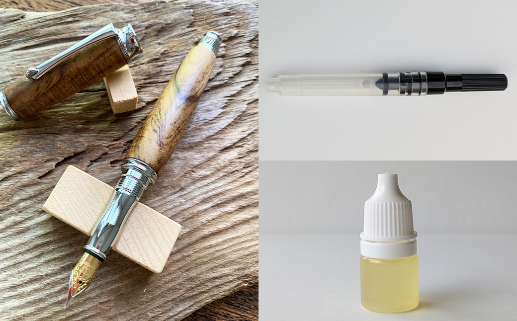 萵苣（縮み杢）の万年筆（C）