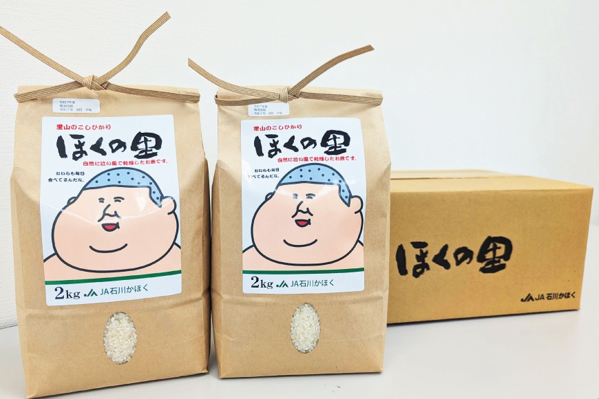 米 令和7年 コシヒカリ 里山のこしひかり ほくの里 2kg 2袋 計 4kg [JA石川かほく 石川県 津幡町 tb17nir90049] ふるさと納税 お米 白米 ご飯 ごはん コメ こめ 小分け