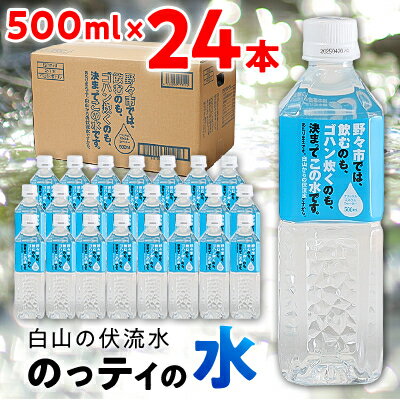 【ふるさと納税】のっティの水　500ml×24本【1206139】