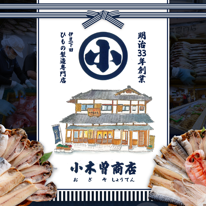 【小木曽商店】　干物詰合せ【Bセット】 定期便　２ヶ月　２回	