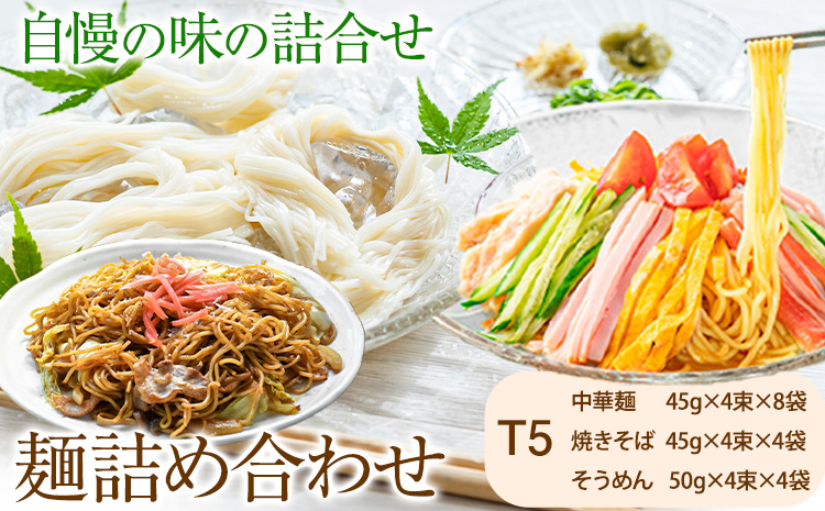 麺詰め合わせ T5 中華麺 焼きそば そうめん 麺工房さかもと《30日以内に出荷予定(土日祝除く)》 素麺---124_241_30d_23_19000_t5 ---