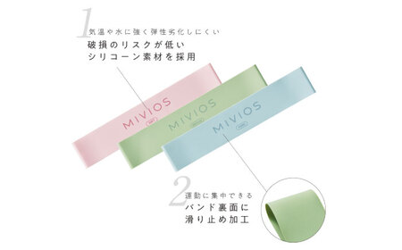 【訳あり】エクササイズバンド3種セット/MVS505[AOAB155]筋トレ