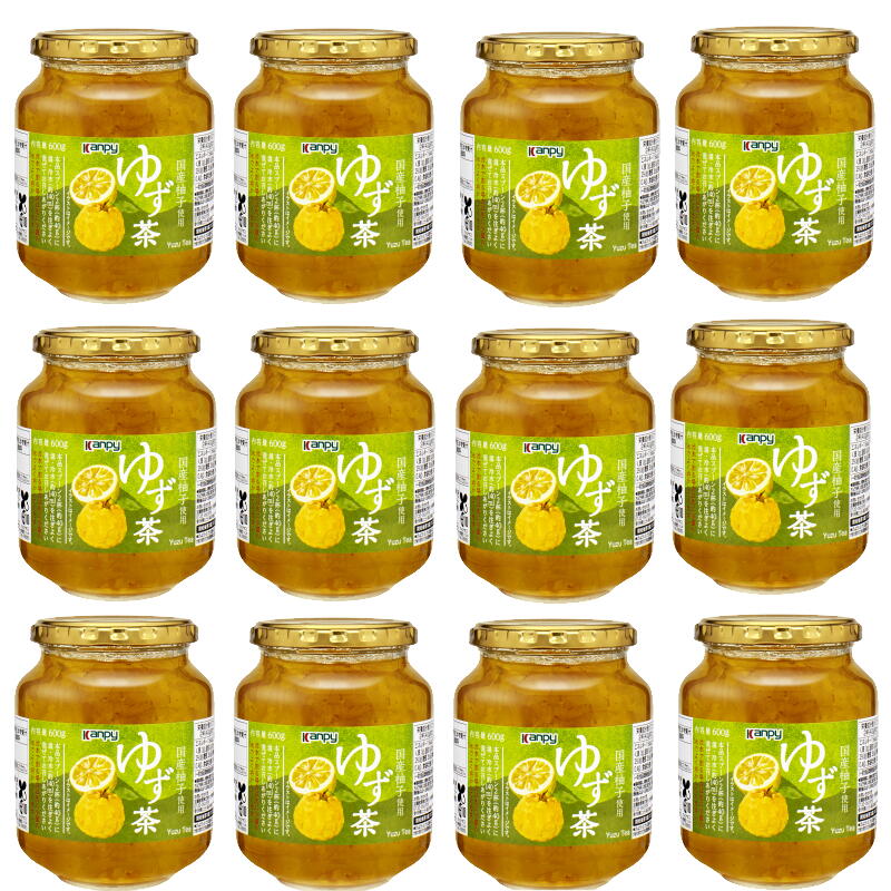 【ふるさと納税】ゆず茶600g　1ケース(12本入り) | 兵庫県 丹波篠山市