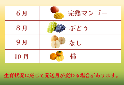 【先行予約！フルーツ定期便：全7回】こばやし季節のフルーツ Aコース（先行受付 国産 フルーツ 果物 シャインマスカット マンゴー いちご 数量限定 産地直送）