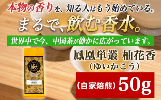 【まるで飲む香水 鳳凰烏龍茶】柚子の花がそっと開くような、繊細で明るい香り。自家焙煎 柚花香 50g（ゆいかこう）｜中国茶