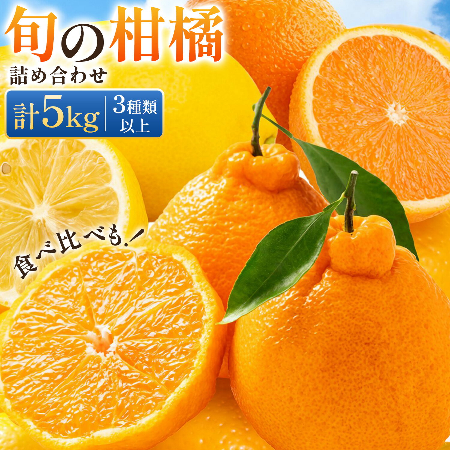 【ふるさと納税】みかん 柑橘 旬の柑橘 詰め合わせセット 5kg 3種類以上 どの坂果樹園 《3月上旬-3月下旬頃出荷》 和歌山県 日高川町 しらぬい はるか 旬 果物 フルーツ 柑橘 不知火 レモン 清見 はるみ 食べ比べ
