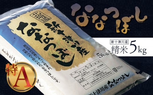 《先行受付》 【令和7年度産】ななつぼし 精米 5kg | オンライン 申請 ふるさと納税 北海道 新十津川 北海道産 米 ブランド ブランド米 お米 北海道米 道産米 道産 ご飯 美味しい ギフト  贈り物 プレゼント お取り寄せ 新十津川町 日本穀物検定協会 食味ランキング 特A【1100305】