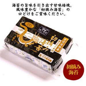 有明海苔 初摘み「乾海苔(板のり)・焼き海苔」の美食セット【1245964】