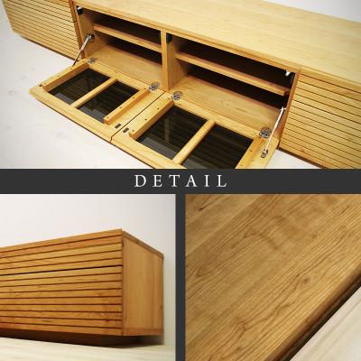 ふるさと納税 大川市 【大川家具】無垢材　テレビボード　ハイタイプ　風雅type2　ローボードBC　幅2400【設置付き】 |  | 02