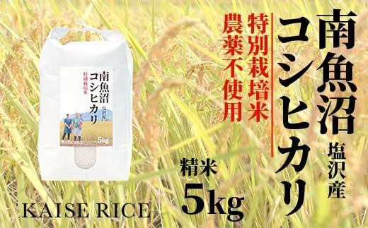 
【頒布会】南魚沼産塩沢コシヒカリ【従来品種】（農薬不使用）精米５ｋｇ×全６回
