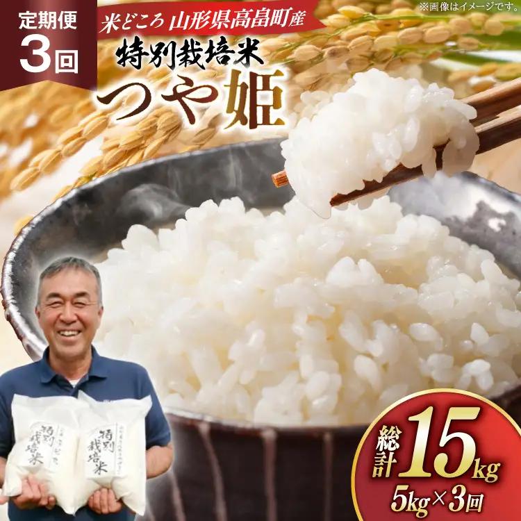 米 定期便 3回 令和8年 つや姫 5kg 3回 計15kg