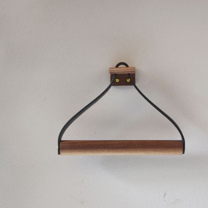 Teha’amana Towel holder テハマナ タオルホルダー ウォールナット ブラウン 革 皮 雑貨 おしゃれ レザー 本革 こだわりの逸品 地域特産品 ギフト 自分用 人気 おすすめ_イ