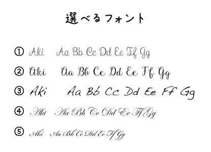 【名入れオーダー】誕生花とお名前の帆布ポーチ　Mサイズ 　チャーム付き 