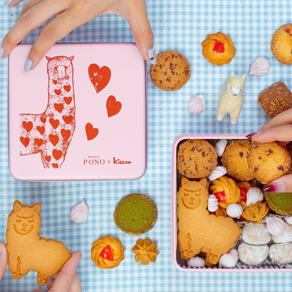 Patisserie PONO  アルパカさんのクッキー缶│パティスリーポノ 動物クッキー アルパカ お菓子 洋菓子 焼き菓子 ギフト 贈り物 手土産 人気 三重県 四日市市 ふるさと納税_イメージ2