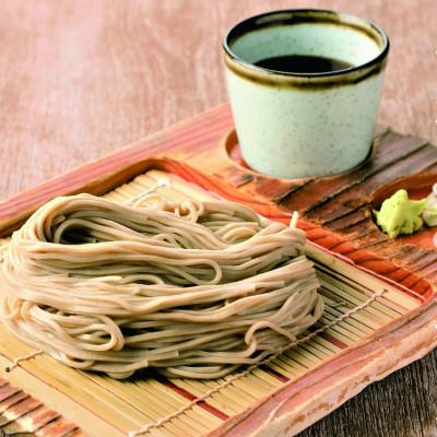 ふるさと納税 大洗町 常陸秋そば　4人前/生蕎麦(600g)・蕎麦つゆ