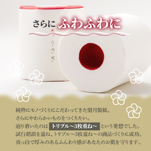 【望月製紙】トイレットペーパー 無香料 うさぎ8ロールギフトボックス 高知県 土佐市【望月製紙株式会社】 [BQAR002]