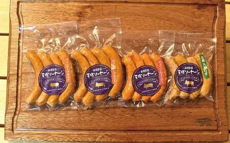 京丹波高原豚ウインナー ソーセージ チョリソー セット 16本 （国産 ブランド 豚肉 ぶた肉 セット バーベキュー BBQ アウトドア キャンプ パーティー 京丹波高原豚 三元豚 ソーセージ チョリ