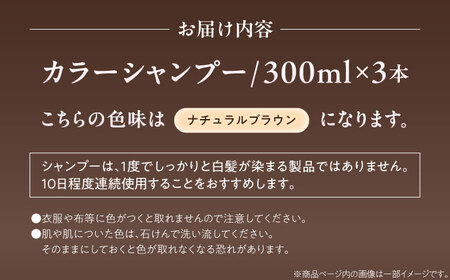 ダリヤ サロンドプロ カラーシャンプー 3個セット【ナチュラルブラウン】 / 稲沢市 / 日興商事株式会社 [BMBK004-01]