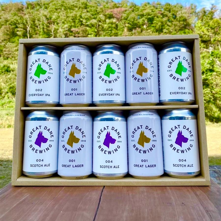 ＜GREAT DANE BREWING＞秋保クラフトビール　3種10缶詰め合わせ350ml×10