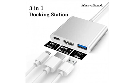 Hanx-Tech USBC 3in1 変換アダプタ