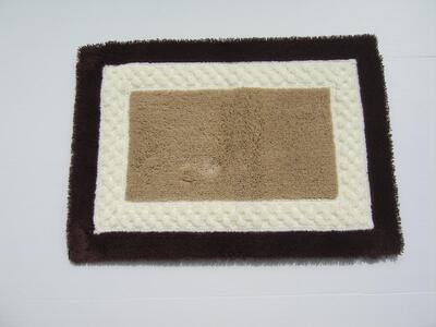 【ベージュ,ホワイト,ブラウン】ボルガバスマット大 約50cm×約70cm