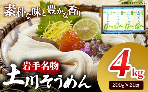 そうめん 素麺 訳あり 4㎏ 土川そうめん 岩手名物 乾麺 干しそうめん ソーメン 200g×20袋 小分け 簡易包装 家庭用 自宅用 常温保存 長期保存 賞味期限1年 保存食 常備麺 麺類 麺 ご当地麺 岩手県 岩手町 にゅうめん サラダそうめん 冷やしそうめん つるつる のど越し 夏 時短 まとめ買い お取り寄せ 特産品 常温便 ソウメン 国内製造 ストック 簡単調理 ランチ 昼食 夕食 夜食