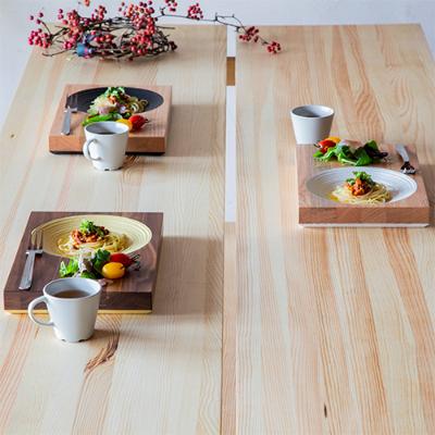 ふるさと納税 津山市 晴れの日のパスタ皿【ウォルナット/ターコイズ】 |  | 02